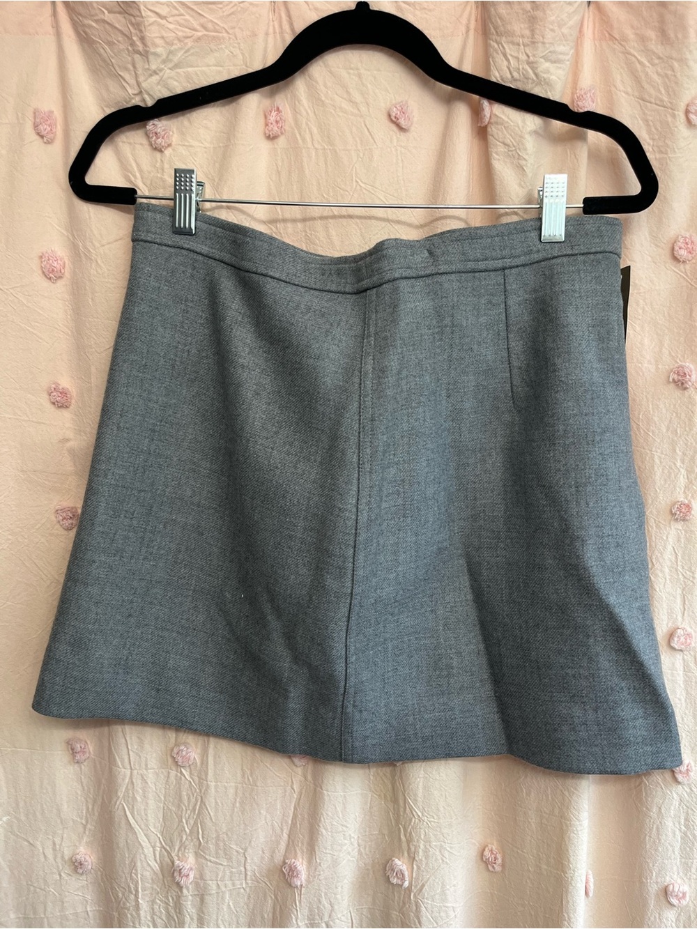 NWT J Crew Gray Wool A-Line Skirt